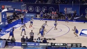 😍联合试训5v5！对手单打杨瀚森持球突破 小杨霸气送上钉板大帽