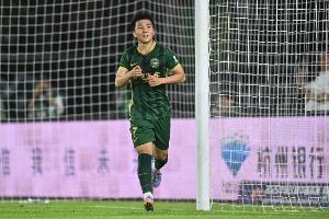 陶强龙本赛季已经攻入4粒进球，刷新个人单一中超赛季进球纪录