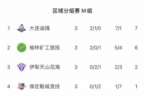中冠榆林赛区结束小组赛争夺，陕西西北青年人等4队晋级排位赛