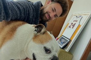 😭克莱深情告别Rocco：一只伟大的王朝狗狗~我会万分想念你