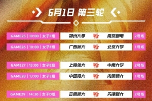 明日CUBAL女子组小组赛第三日：两大赛区王牌碰撞 谁能更胜一筹？