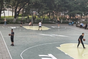 反哺！张镇麟社媒晒图：很荣幸能为家乡添两块小小的球场