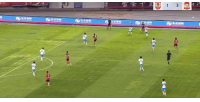 亚泰1-0领先西海岸！奥莫伊胡安弗外脚背低射破门