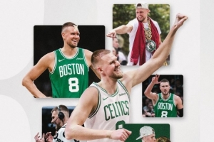 凯尔特人致谢波津&霍勒迪：永远的冠军🏆☘️ 谢谢你们做的一切