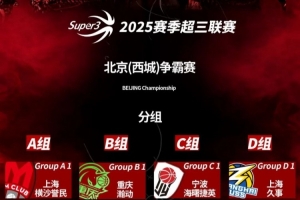 2025赛季超三联赛北京（西城）争霸赛分组及赛程发布！