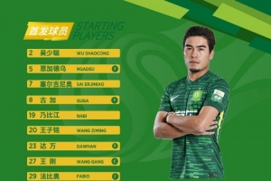 💚北京国安今日首发 越磨砺，越锋利！
