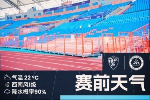 请随深圳新鹏城奔赴客场的球迷朋友注意防雨保暖，携带雨衣